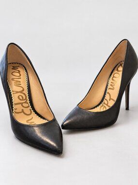 Sam Edelman Black Pointed Toe Stiletto Pumps Size 6